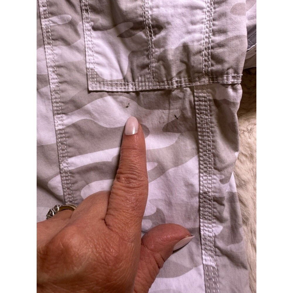 Calvin Klein Women’s Camouflage Cargo Joggers Cuffed Ankle M Drawstring Waist - Picture 7 of 9